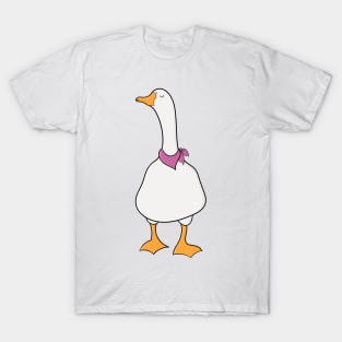 Cute Spring Goose With Pink Bandana T-Shirt